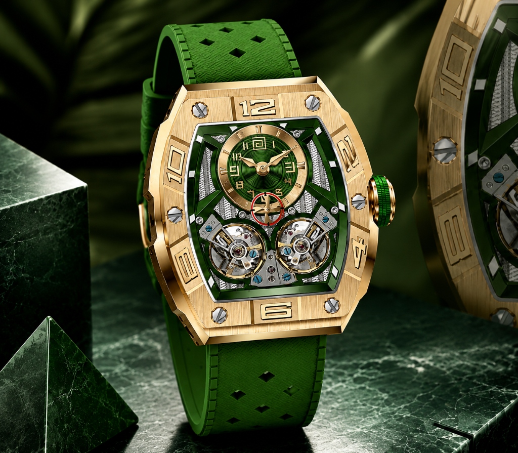 D'Signer Grandeur – Green Gold Skeleton Tourbillon